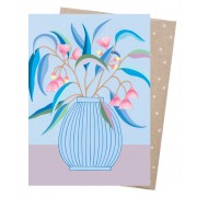 Greeting Card - Blue Gum Vase